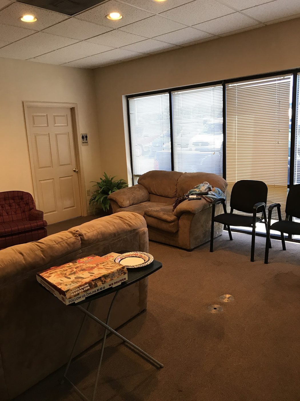 Customer waiting area